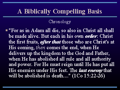 A Biblically Compelling Basis