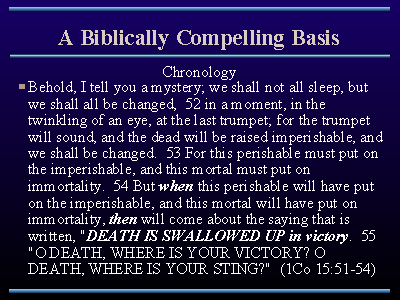 A Biblically Compelling Basis